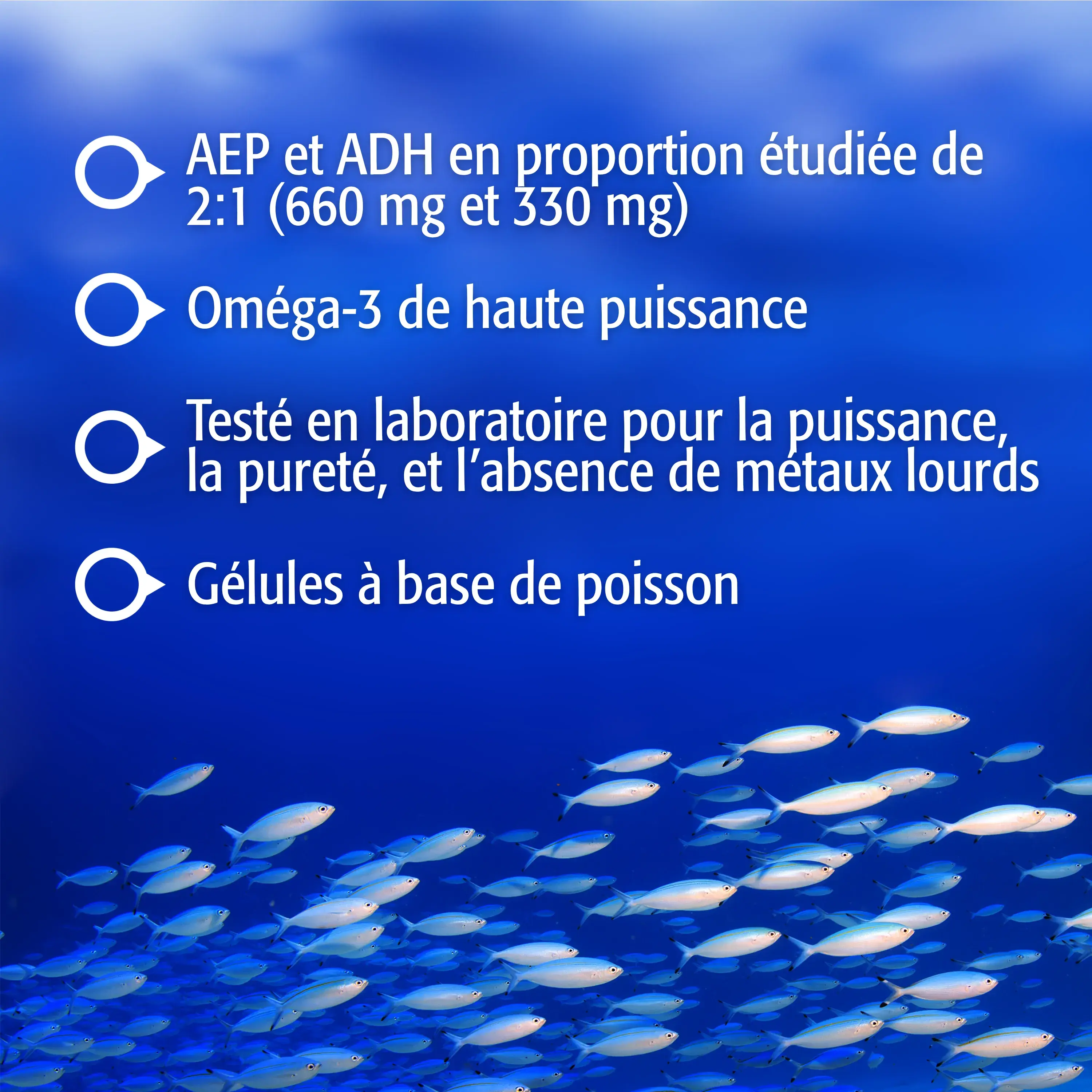 Oméga-3 Sauvage AEP 660 mg ADH 330 mg